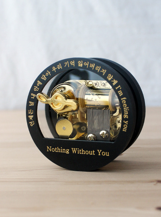 워너원-Nothing Without You 오르골제작(블랙원형) 18노트 100개부터 제작가능